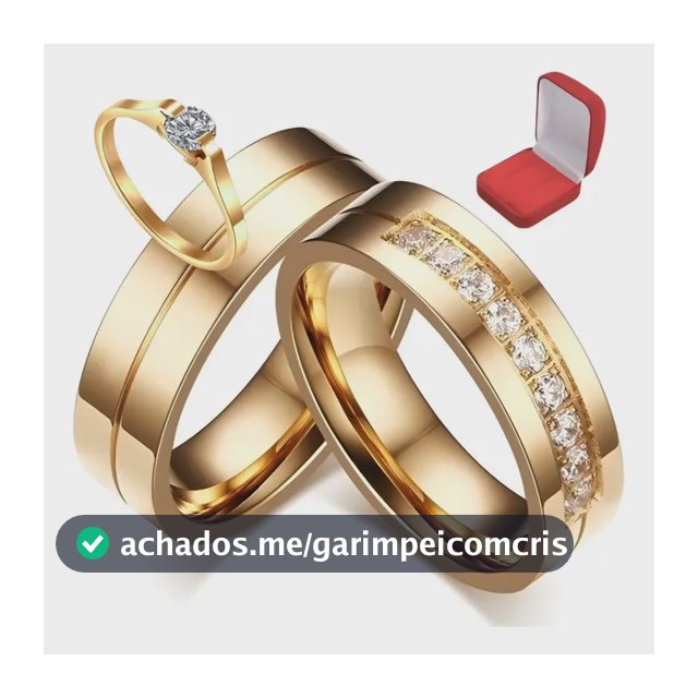 Lindo Par Alianças Banhada Ouro Gold 24k Com Zirconia