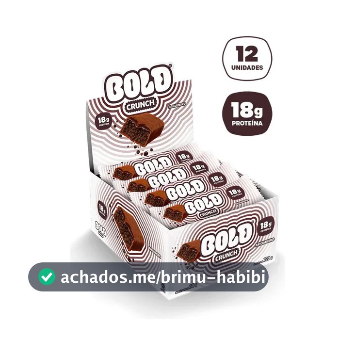 Bold Crunch Brigadeiro 60g Caixa 12 Unidades