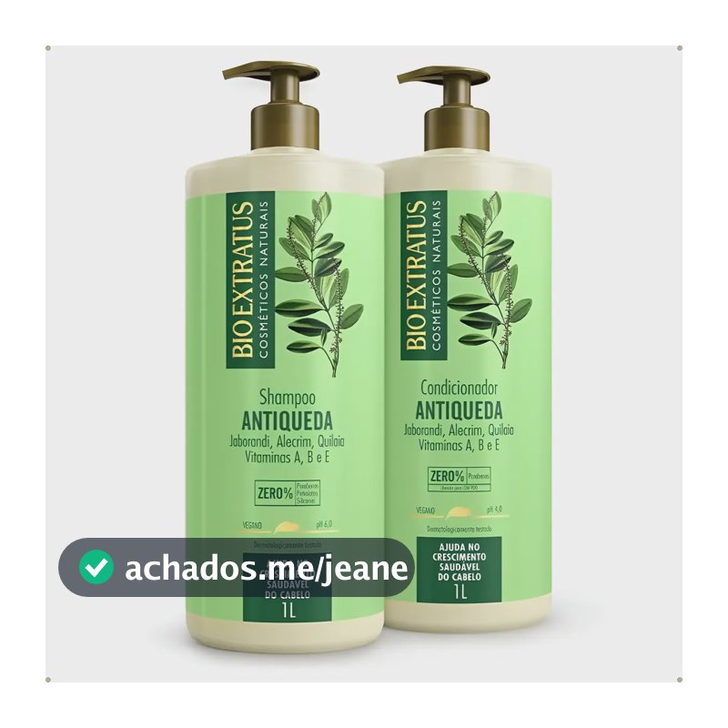 Kit Shampoo + Condicionador Bioextratus Antiqueda 1l