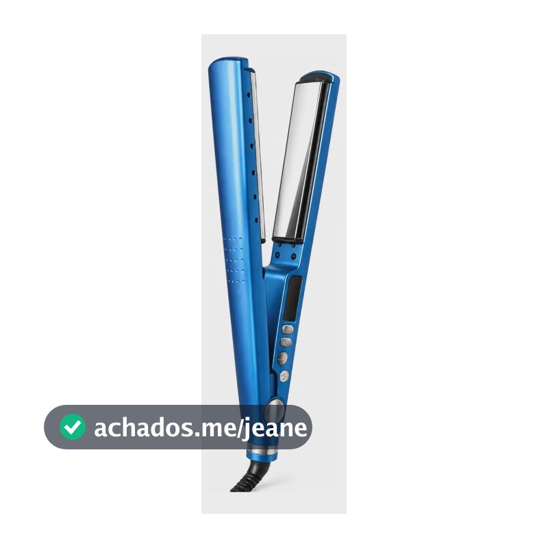 Chapinha Nano Titanium Profissional Prancha Bivolt Azul 127/220v