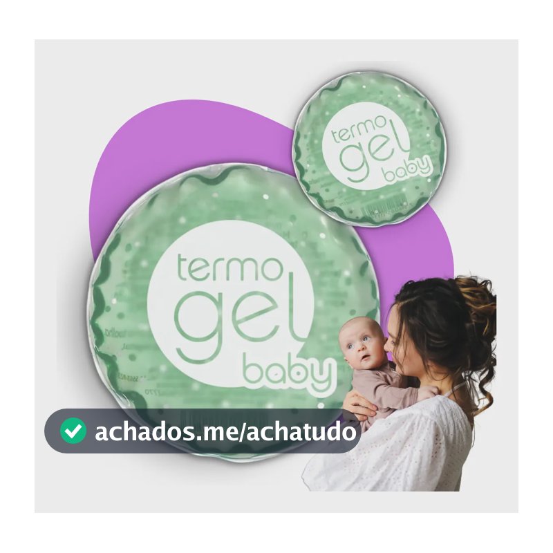 Bolsa Térmica Gel Baby Alívio Cólicas Dores Bebê 2 Unidades