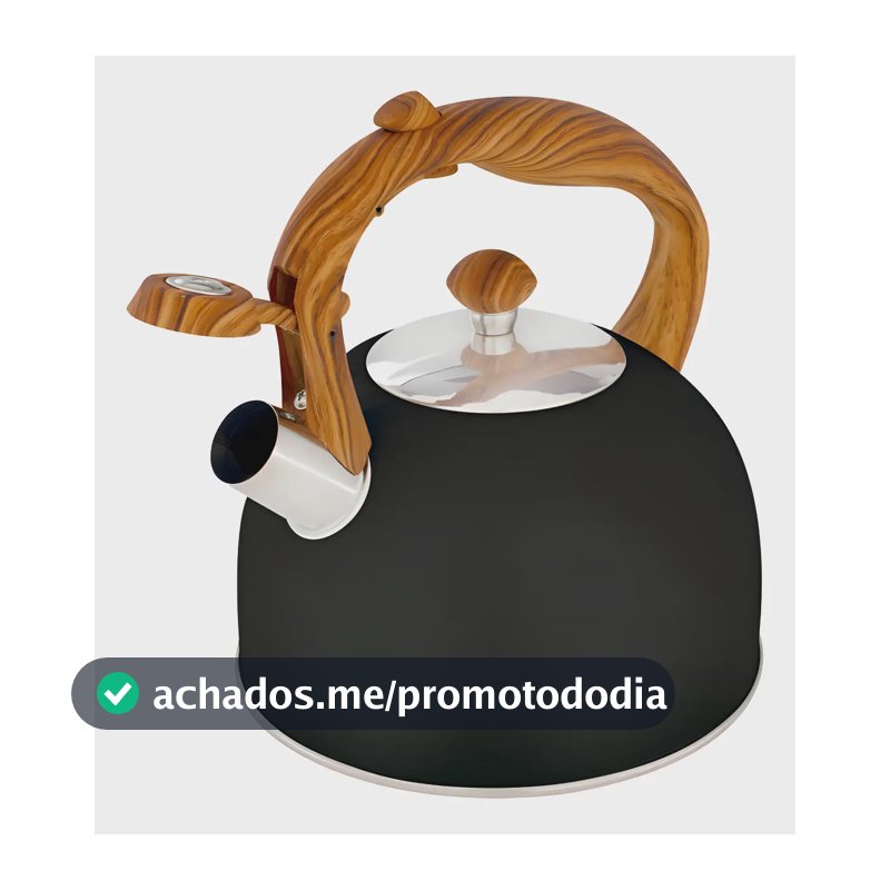 Chaleira Mor 2,5L Wood Preto 7715