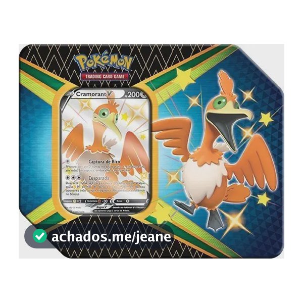 Lata Destinos Brilhantes Cramorant V - Pokémon Ee4.5 Copag