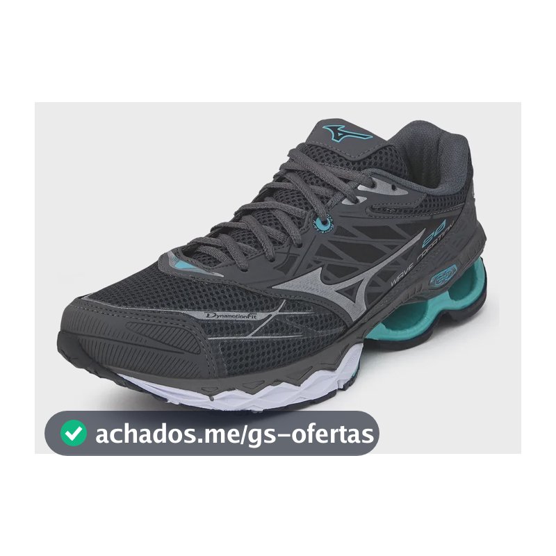 Tenis Mizuno Creation 20 Academia Caminhada Corrida Oferta Grafite Com Verde 41 Br