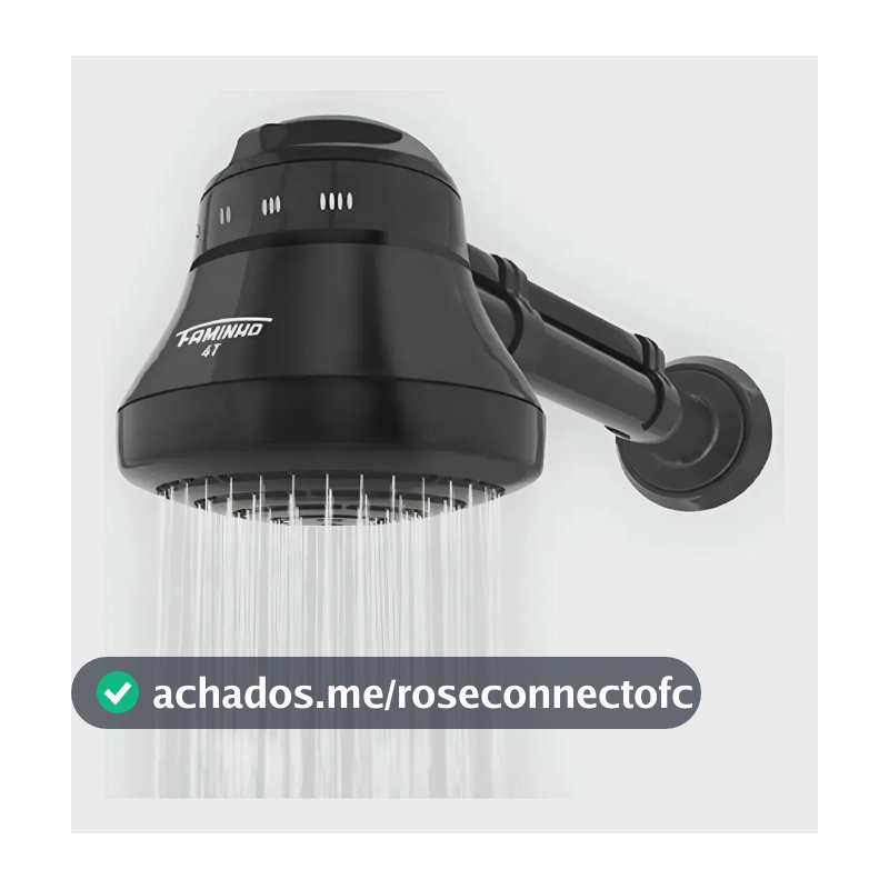 Chuveiro Com Cano Preto 6800W Faminho FAME