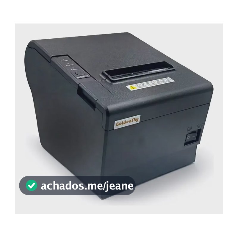 Impressora Térmica Não fiscal 80mm Usb Guilhotina Cor Preto Jp80hue Rede