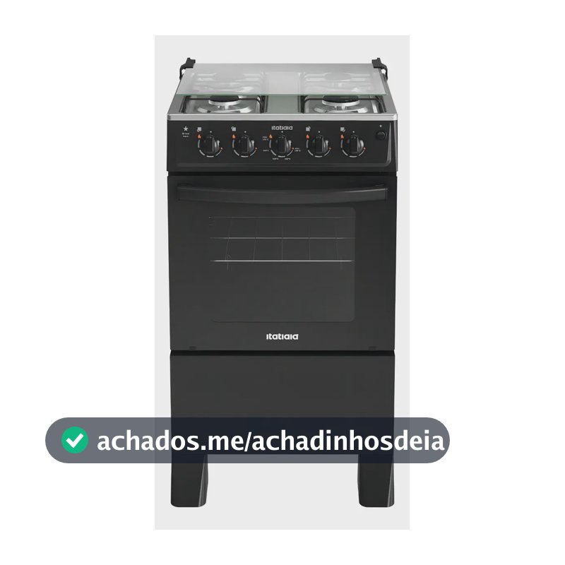 Fogão Itatiaia Star New 4 Bocas Mesa Inox Forno 48l-bivolt