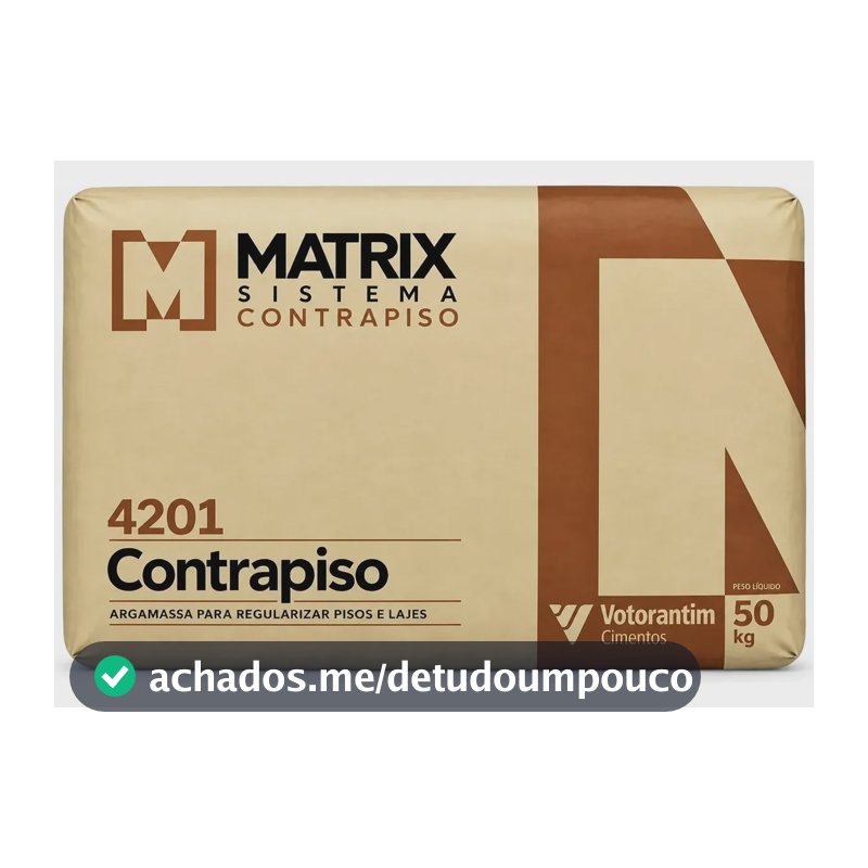 Argamassa Contrapiso 4201 Matrix Votoran 50kg