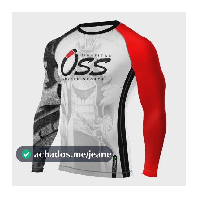 Rash Guard Manga Longa Jiu-jitsu Dragon Innove Cores Faixas