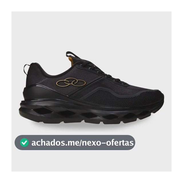 Tênis Olympikus Masculino Gama Preto/preto Liso 41 Br