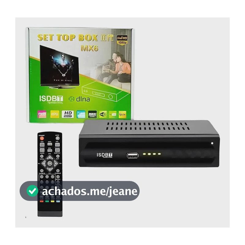 Conversor Tv De Sinal Analógico Para Digital  Hdtv - Set Top Preto 127/220v