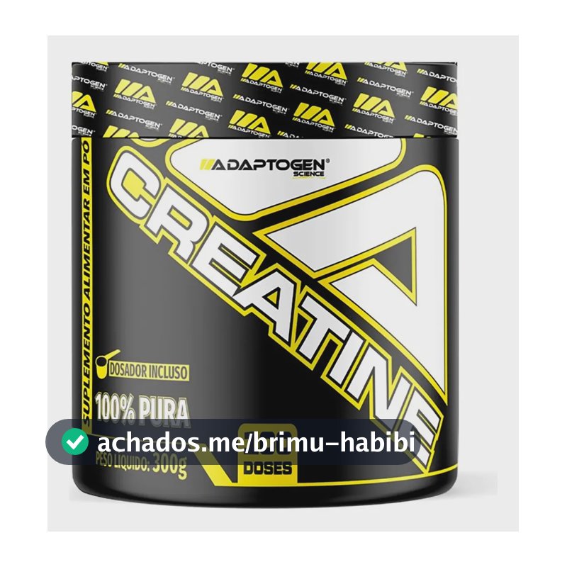 Creatina Adaptogen Science Platinum em pó Sem sabor x 300g