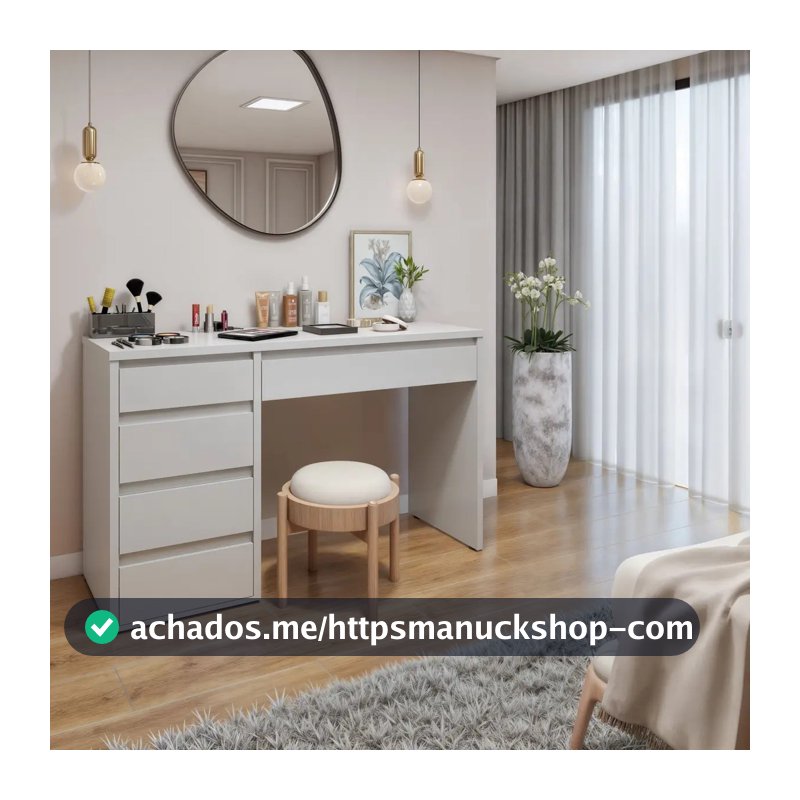 Penteadeira 5 Gavetas Giulia Yescasa Off White