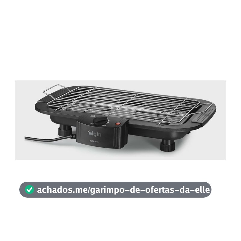 Churrasqueira Elétrica Elgin Bbq Show 2000w Chu20 Preto
