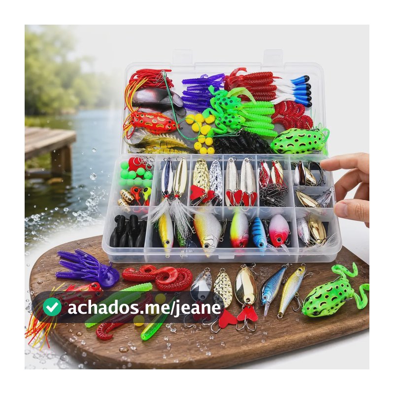 Kit 141 Isca Artificial Variadas Pescaria Tucunaré E Traíra