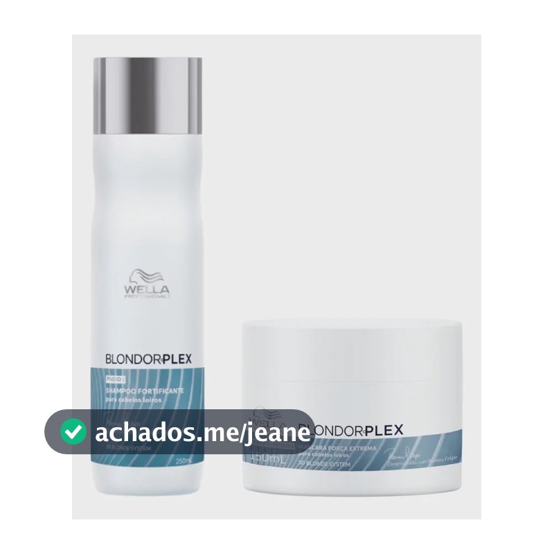 Wella Blondorplex Shampoo + Mascara Cabelos Danificados