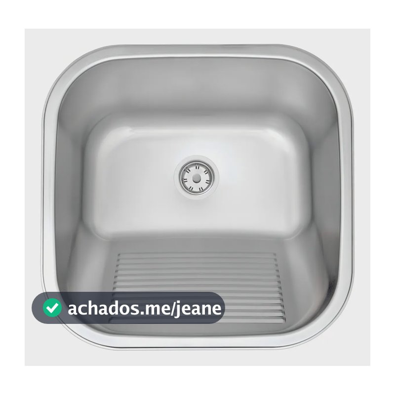 Tramontina Hera 25L 94403/107 Aço inoxidável 304 tanque de encaixe em acetinado 40x40 cm