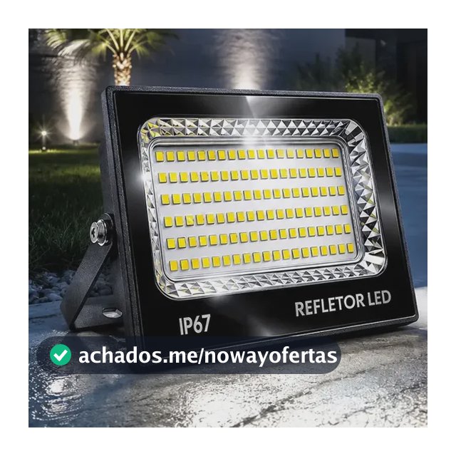 Refletor Super Led 400w Holofote Bivolt Ip67 Cor Da Luz Branco Frio Rfe:6713 Max Lumi