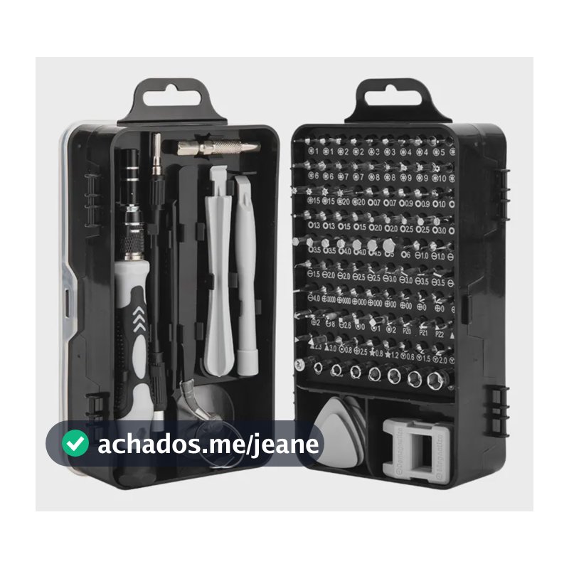 Kit Jogo Chaves De Fenda Precisão Magnético 115 Peças