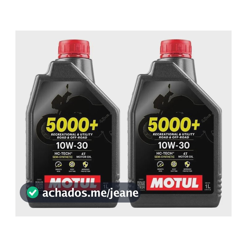 Kit Troca Óleo 2l Motul 5000+ 10w30 Honda Cb300 Xre300 Cb250