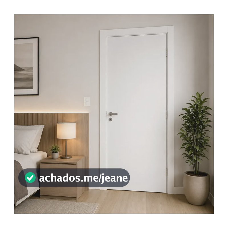 Porta De Giro Branca Prime Completa 210x80 Branco