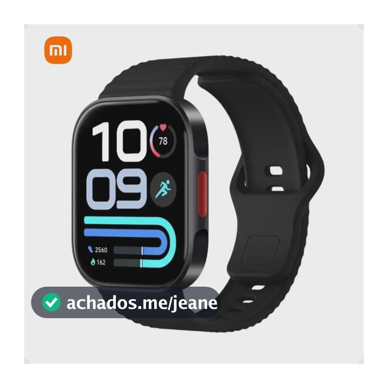 Relógio Smartwatch Xiaomi Redmi Watch 6 Lite Amoled 1,96” Gps 5atm Preto