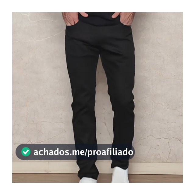 Calça Masculina De Sarja Slim Premium