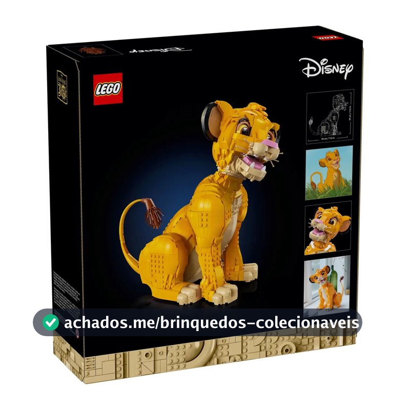 Lego Disney O Rei Leão Simba Jovem 1445 Peças 43247