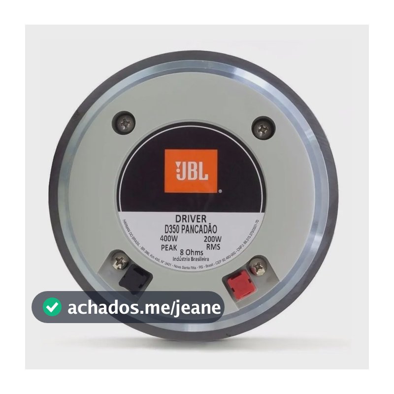 Driver D350 Jbl Selenium 200w Rms 8 Ohms Pancadao