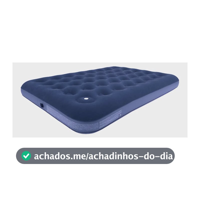 Colchão Inflável Casal Acampamento Inflador Acoplado O2flow