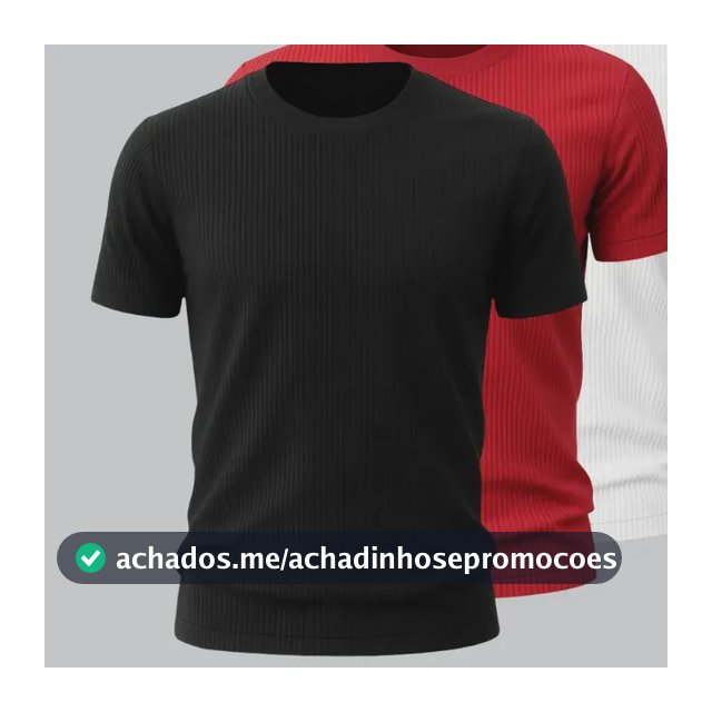 Kit 4 Camisetas Canelada Americana Masculina Ribana Premium
