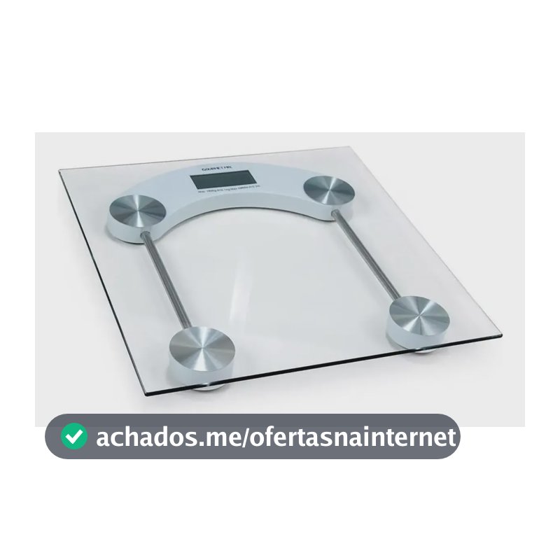 Balança digital corporal vidro temperado banheiro academia cor transparente Original Line