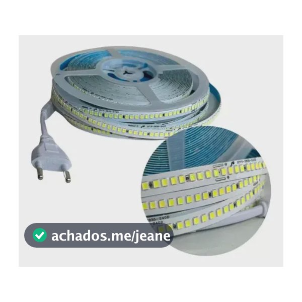 Fita De Led 220v Branco Quente 24w Ip44 Branco Quente 220v