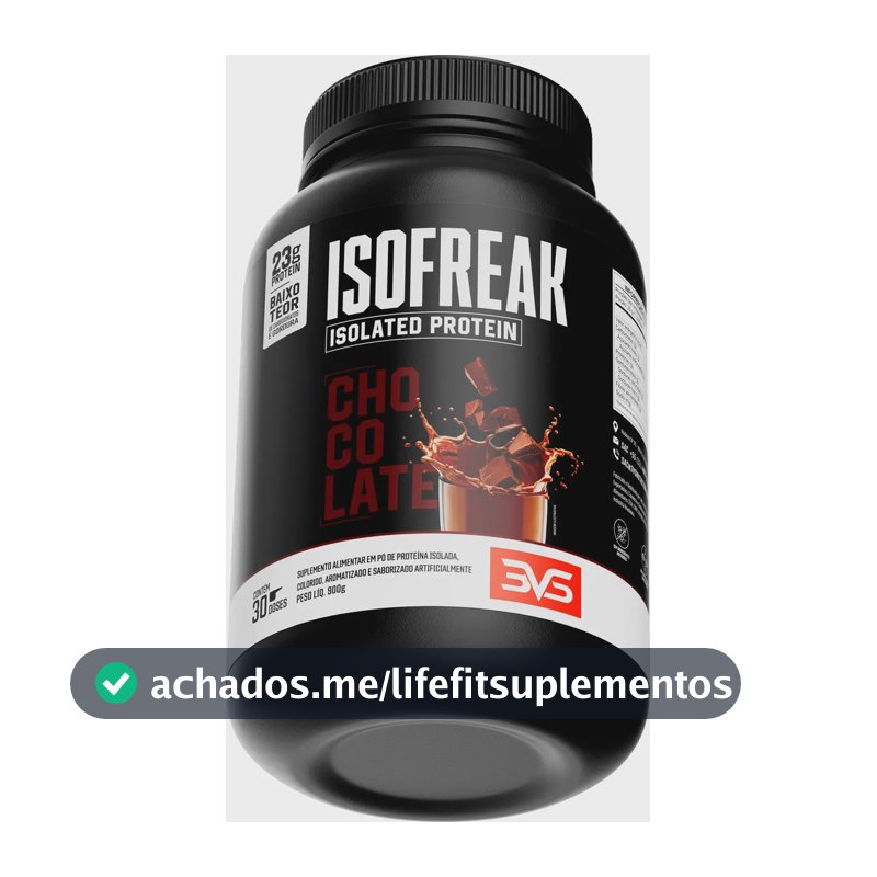 Whey Isolado Isofreak 900g Sabor: Chocolate - Fórmula Avançada Com 23g De Proteína Por Dose