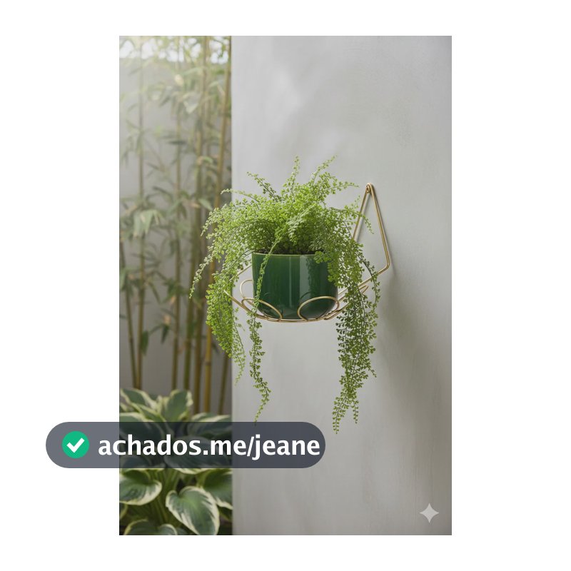 Suporte Para Vaso Margarida N 04 Dourado Margarida Parede