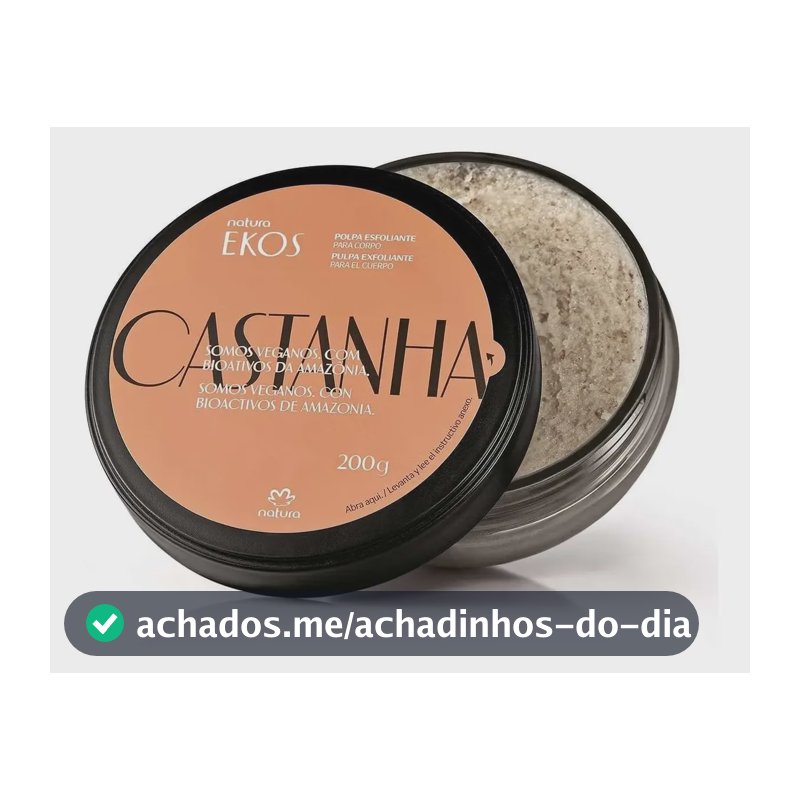 Esfoliante de Castanha para o Corpo Ekos 200g em polpa
