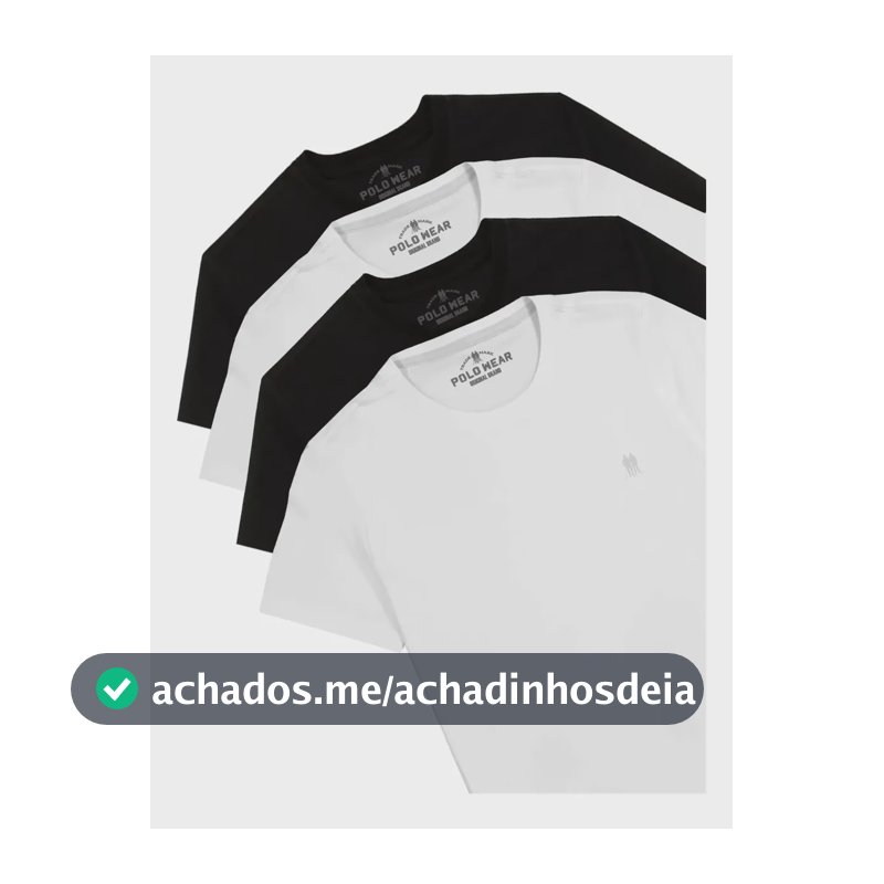 Kit 4 Camisetas Masculinas Polo Wear Sortido Sortido M Liso