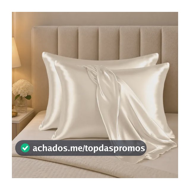 Kit 2 Fronhas Cetim 400 Fios Anti Frizz 70 X 50 Brilhante