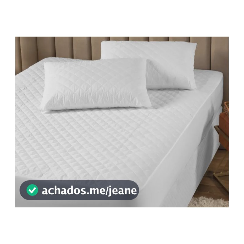 Protetor De Colchão Capa Impermeável Matelado Queen Branco