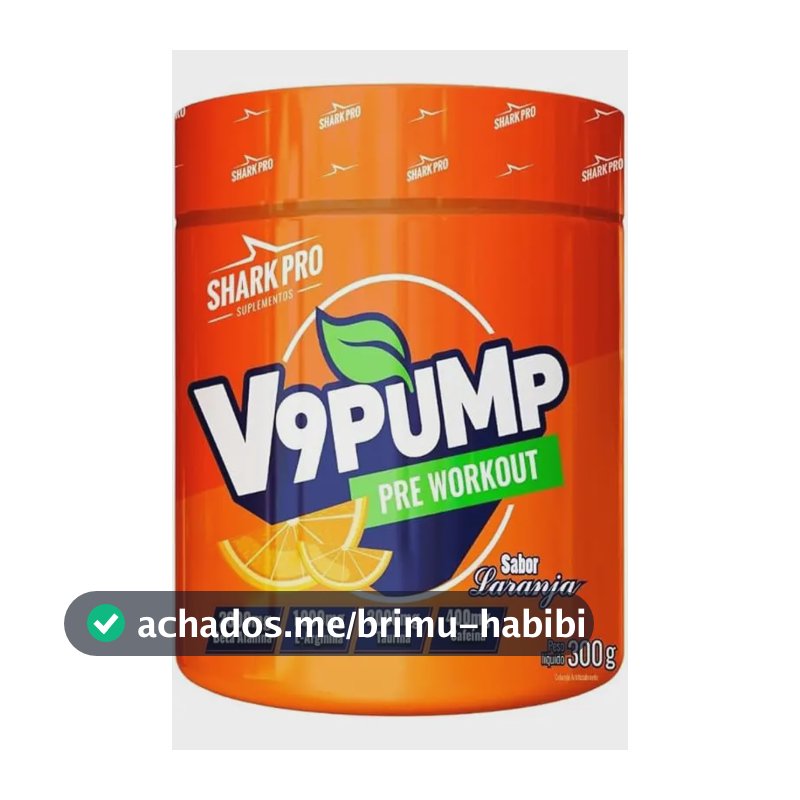 Suplemento em pó Shark Pro Techfun V9 Pump sabor Refrigerante de laranja x 300g