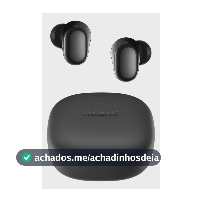 Fone de Ouvido Bluetooth Xiaomi Redmi Buds 6 Play M2420E1 Preto
