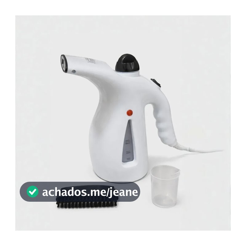 Passadeira A Vapor Portátil Para Roupas Vaporizador Branco Com Preto 127v