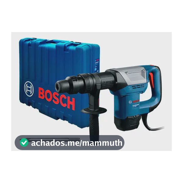 Martelo Demolidor Bosch GSH 500 1100W 220V SDS Max com Maleta