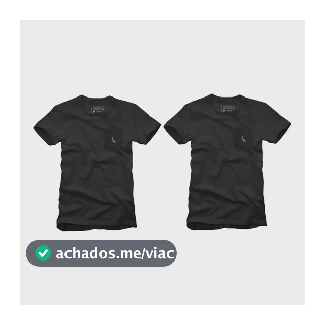Kit 2 Camisetas Bolso Cb Pica-pau Xadrez Reserva