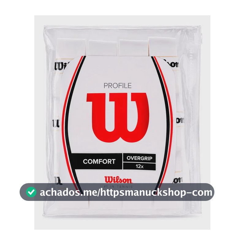 Overgrip Wilson Profile Pro Pack Branco Com 12 Unidades