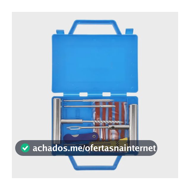 Kit 8 Reparo Pneu Sem Câmara + Maleta Remendos Moto E Carro