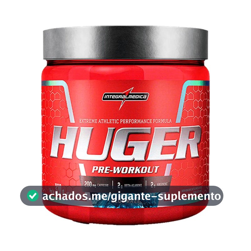 Pré Treino Huger Blue Razz 320g Integralmédica