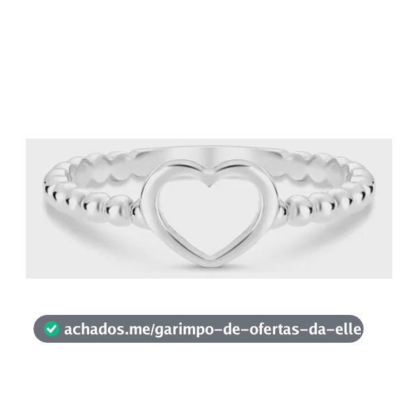 Anel Life Coração Em Prata 925 16