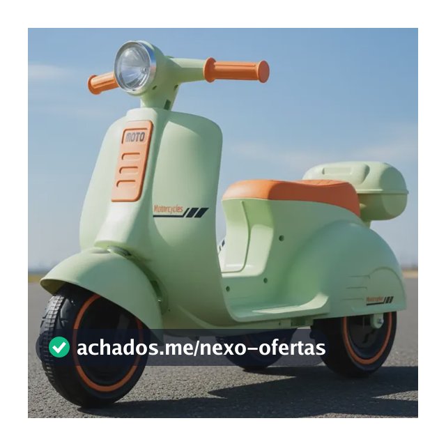 Mini Scooter Moto Elétrica Frente E Ré Bateria 6v Som E Luz Cor Verde-claro Voltagem Do Carregador 127/220v