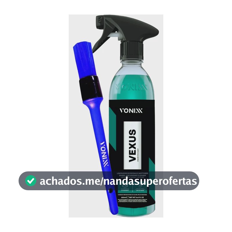 Kit Limpador De Motor E Rodas Vexus Vonixx + Pincel Externo